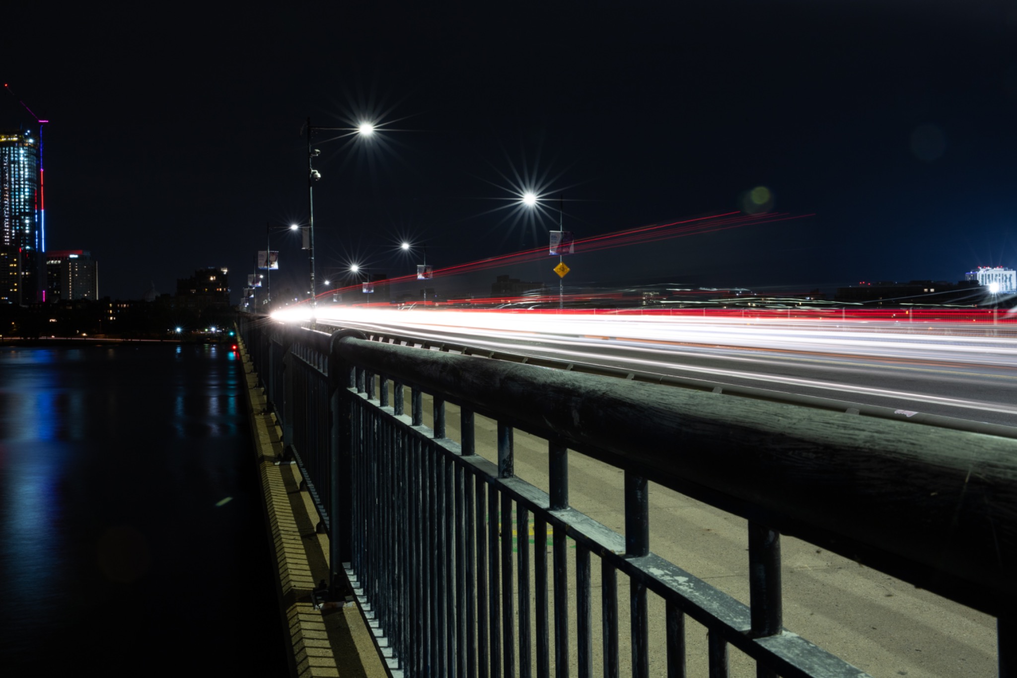 Charles River Bridge Night